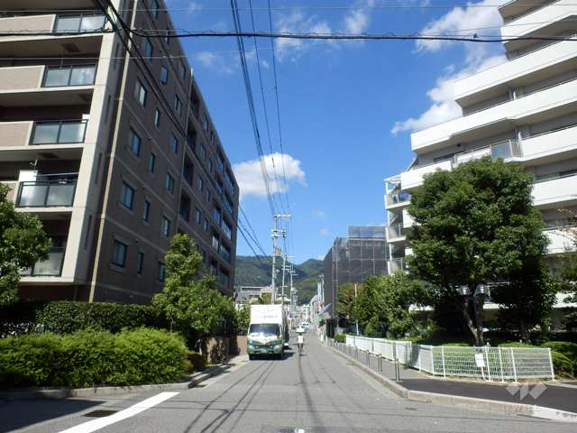 敷地東側の前面道路