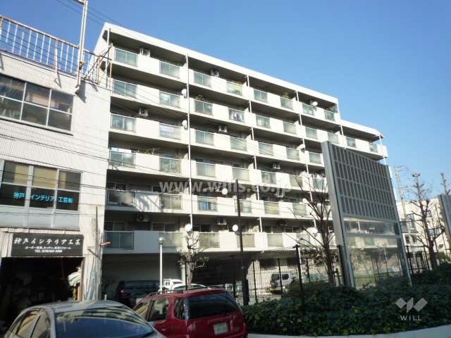 東灘サンハイツの外観（南西側から）