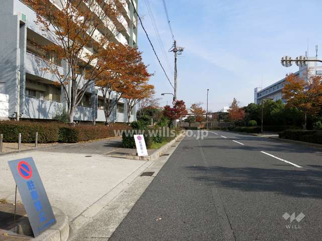 敷地南側の前面道路
