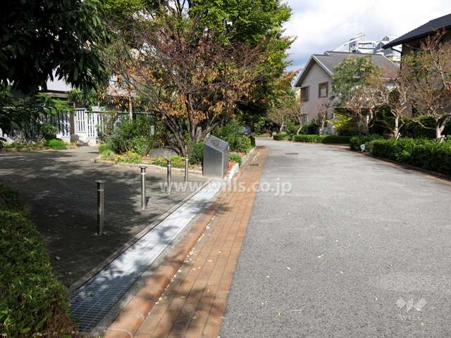 敷地南東側の前面道路