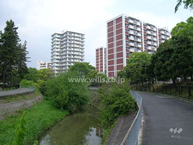 すぐ西側を流れる千里川