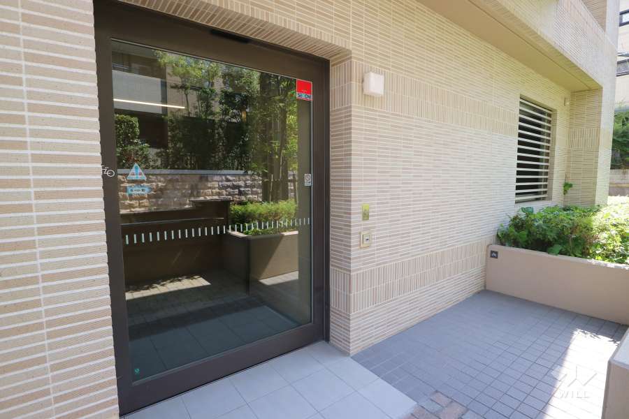 駐輪場の出入口