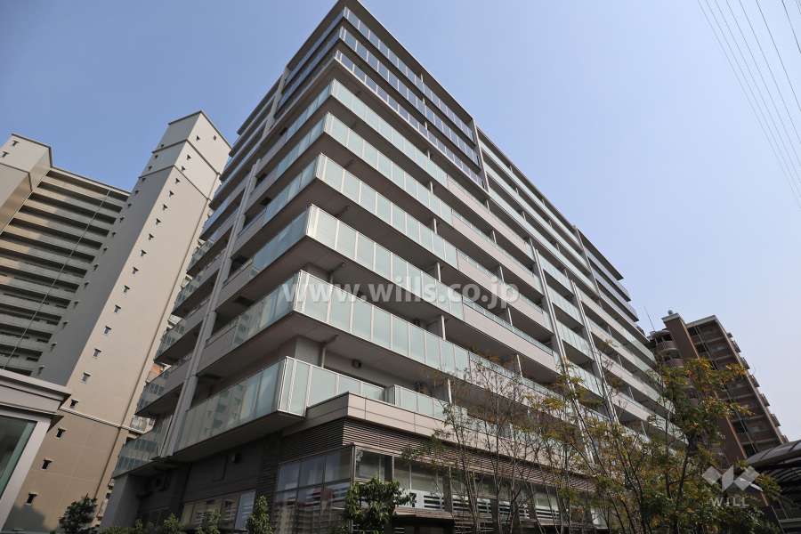 プラウド千里山田フロントの外観(北西側から)