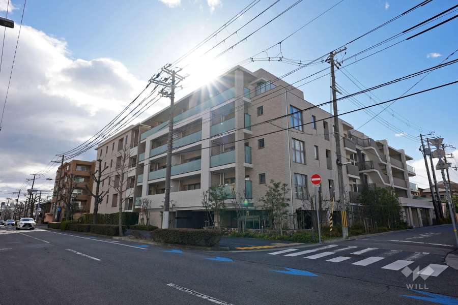 ザサンメゾン芦屋エルドの外観（北東側から）
