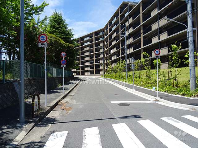 敷地南側の前面道路