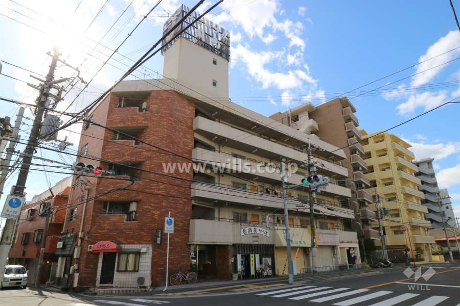 ユニーブル岡町の外観（北東側より）