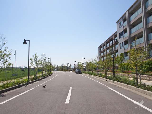 敷地南側の前面道路