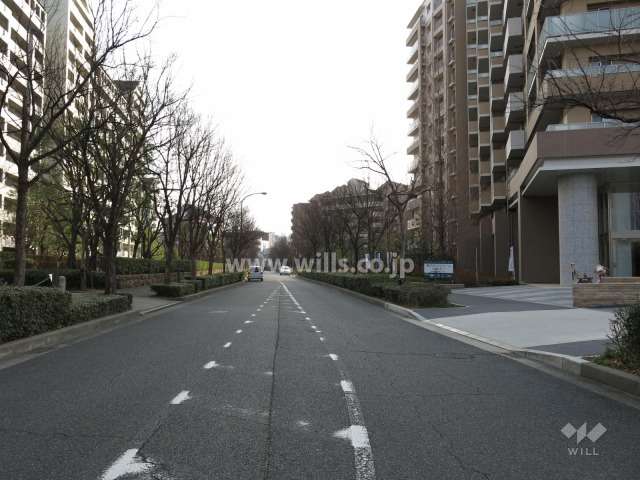 敷地東側の前面道路