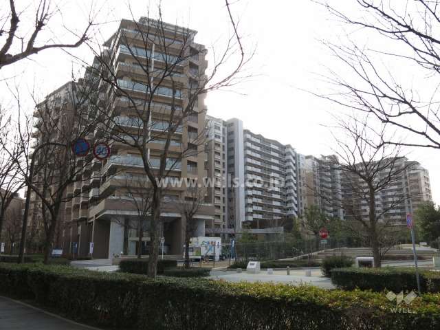 Brilliaレジデンス六甲アイランドの外観（北東側から）