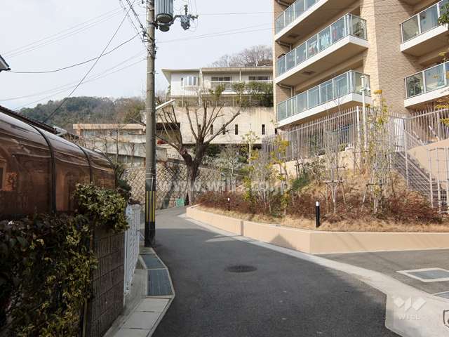 敷地南西側の前面道路