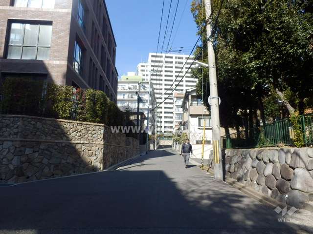 敷地東側の前面道路