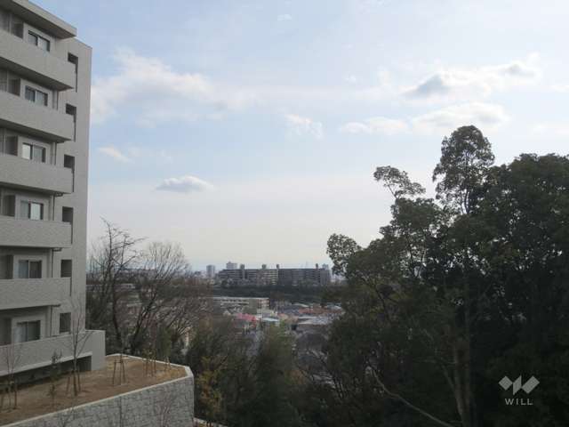 緑豊かな高台にあります。