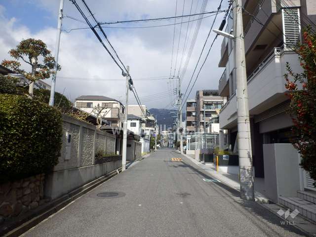 敷地西側前面道路
