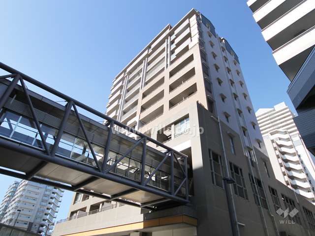 ウェルブ六甲道3番街4番館の外観(南東側から)
