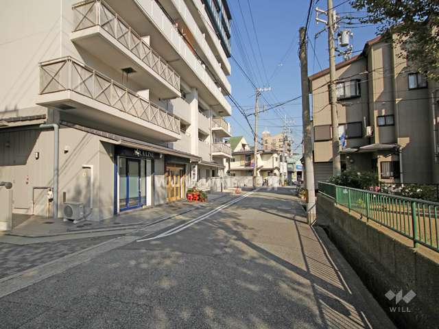 敷地南側の前面道路