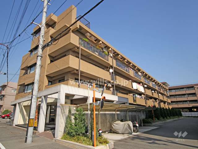 ベルエール六甲道の外観(南西側から)