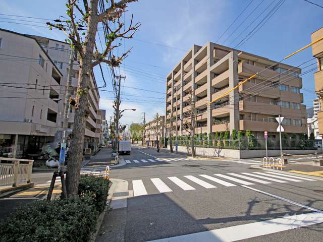 敷地南側の前面道路