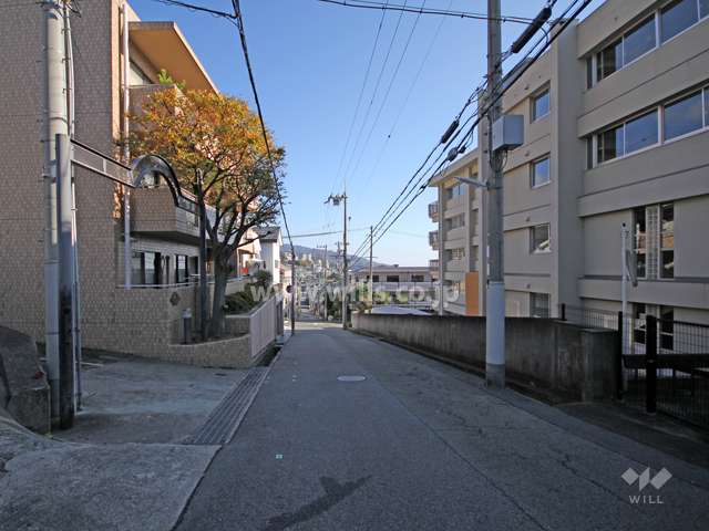 敷地南側の前面道路