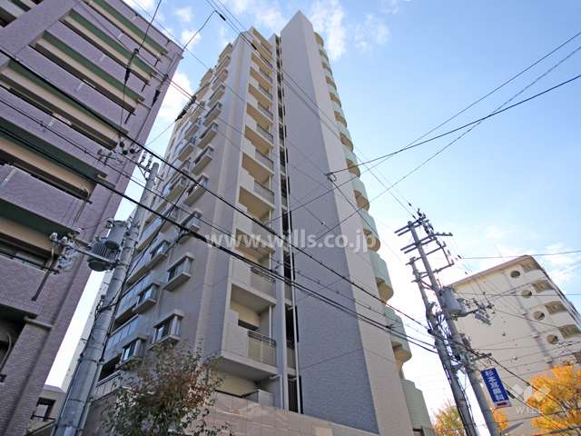 グランパレ六甲道サウスタワーの外観(北東側から)