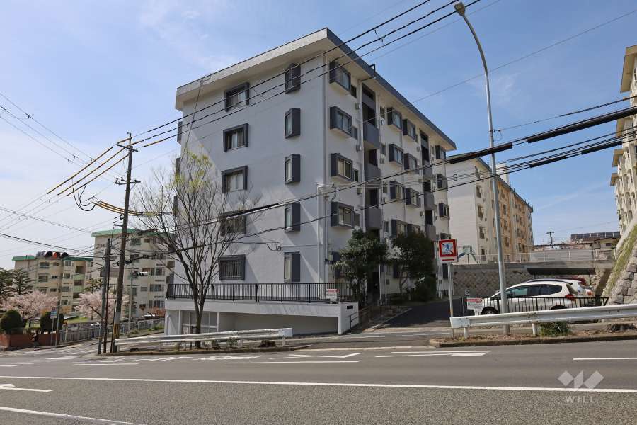 サンハイツ鶴甲の外観（北東側から）