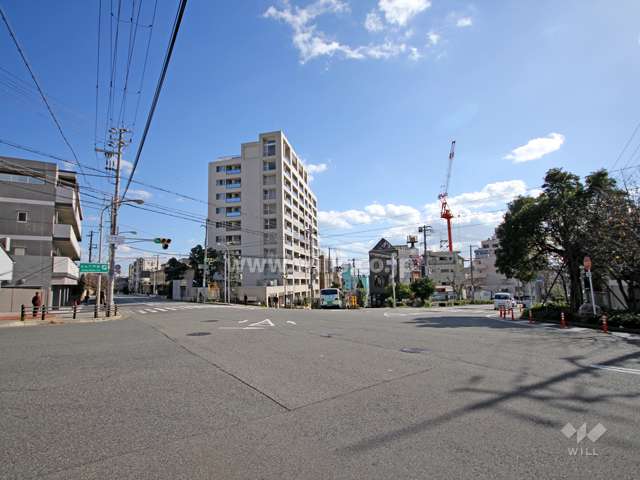 敷地北西側からの交差点