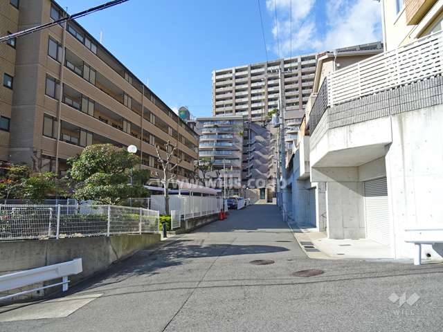 敷地北側の前面道路