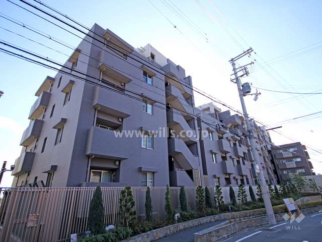 ジオグランテ六甲の外観(北東側から)