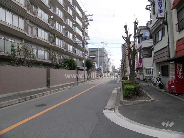 敷地南側の道路