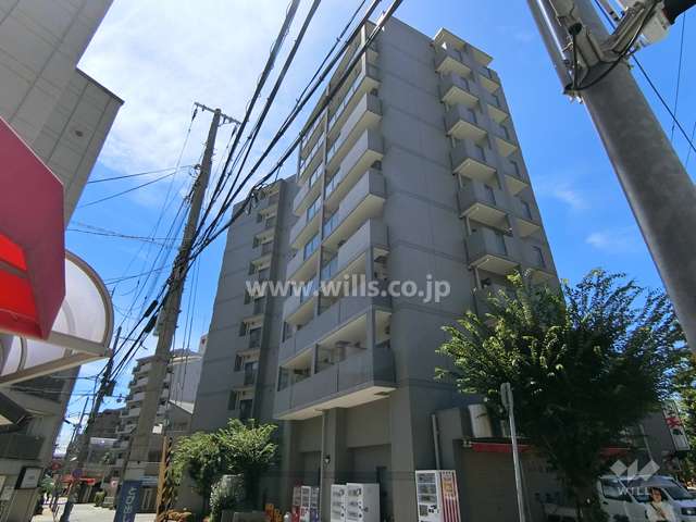 シャリエ六甲道の外観（北東側から）