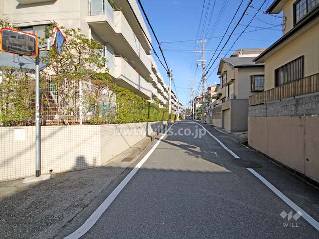 敷地南側の前面道路
