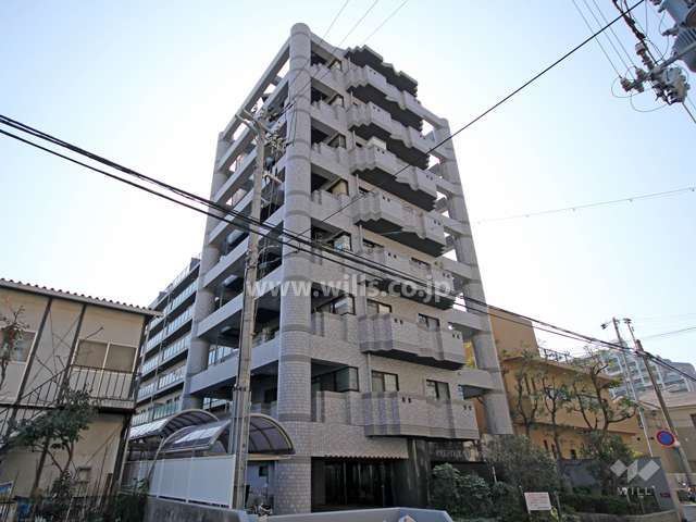 プレステージ灘新在家の外観(北東側から)