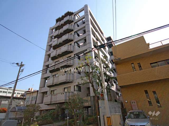 プレステージ灘新在家の外観(北西側から)