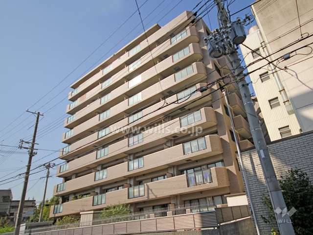 プレステージ灘新在家3の外観(南東側から)