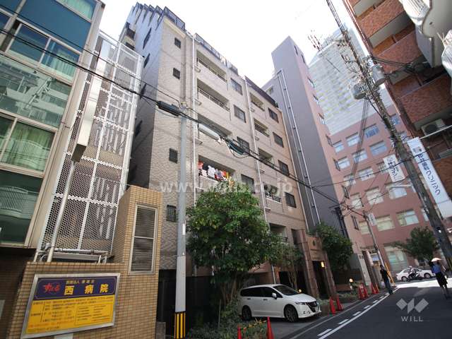 プレステージ六甲道駅前２の外観(北東側から)