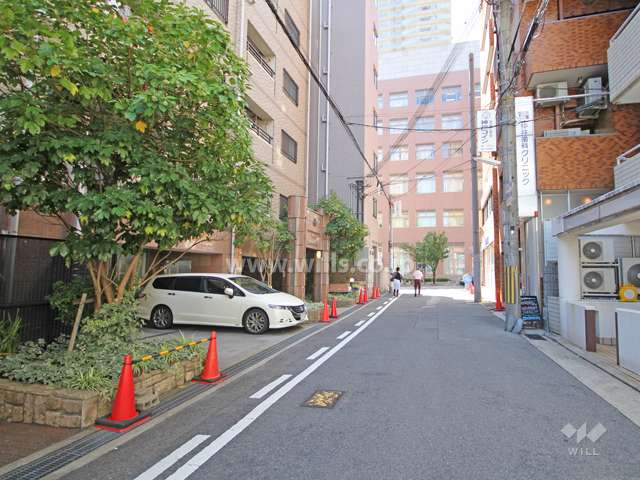 敷地北側の道路。