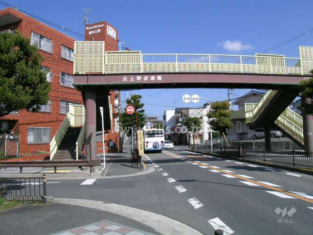 敷地の東側は二車線のバス通りです。