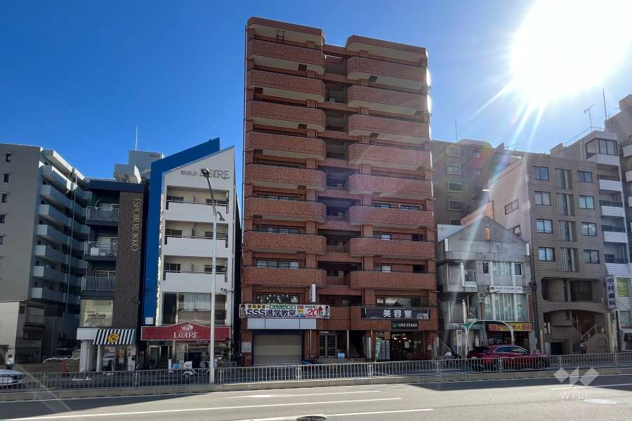 ライオンズマンション六甲口の外観（北側から）