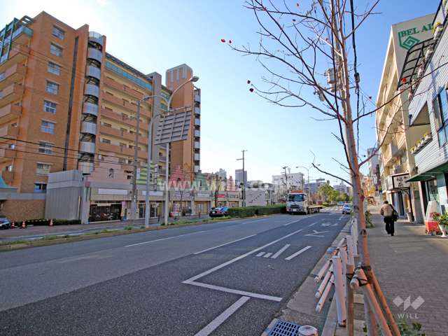 敷地北側の前面道路（山手幹線）