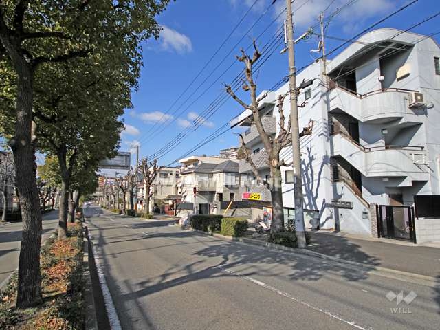 敷地南側の前面道路