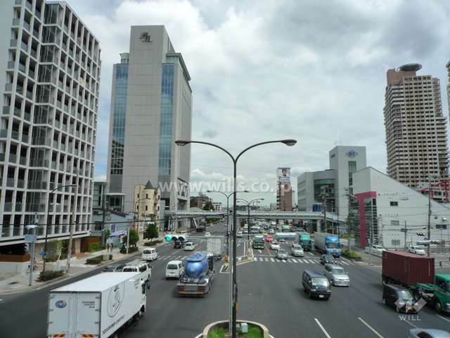 敷地南側は国道2号線に面しています。