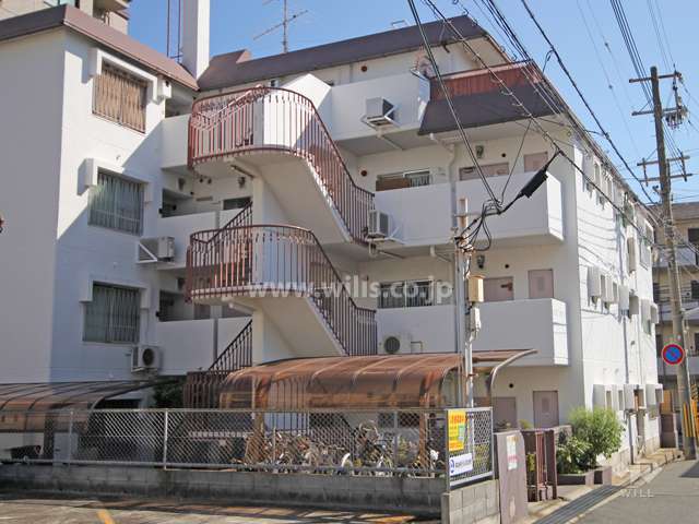烏帽子ハイツの外観(北東側から)