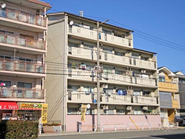 甲南メゾン六甲の外観(南西側から)