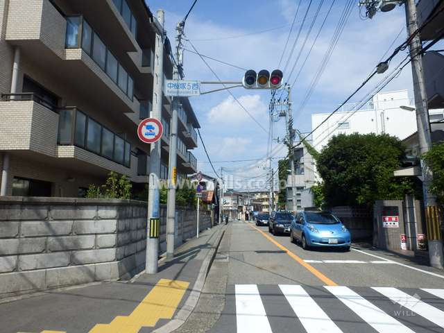 南側前面道路（西側から）