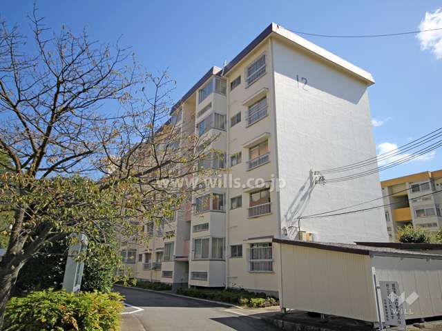 鶴甲コーポ12号館の外観(北西側から)