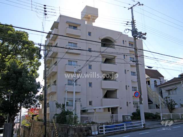 六甲パークハイツの外観(北東側から)