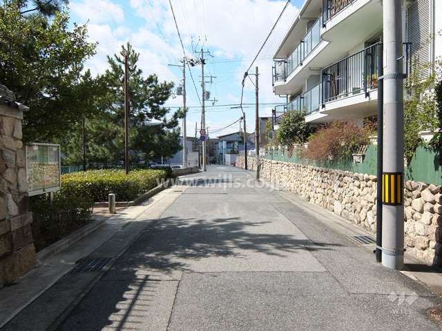 敷地南側の前面道路