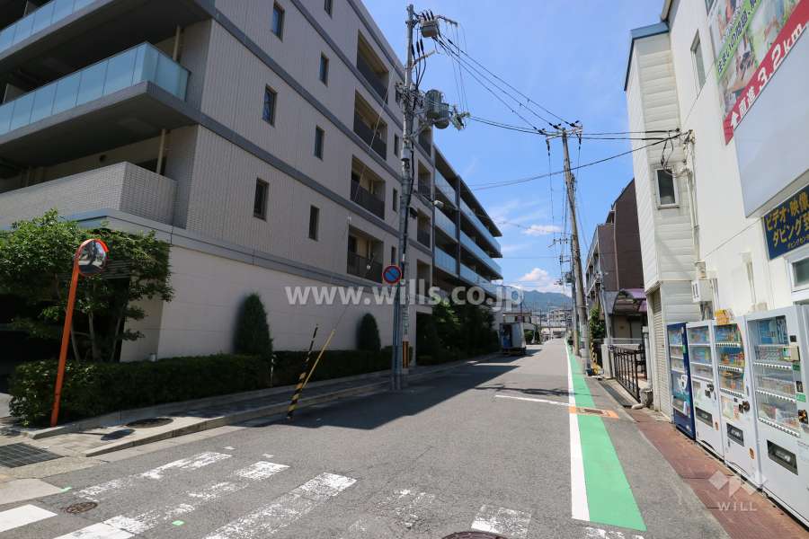 敷地東側の前面道路