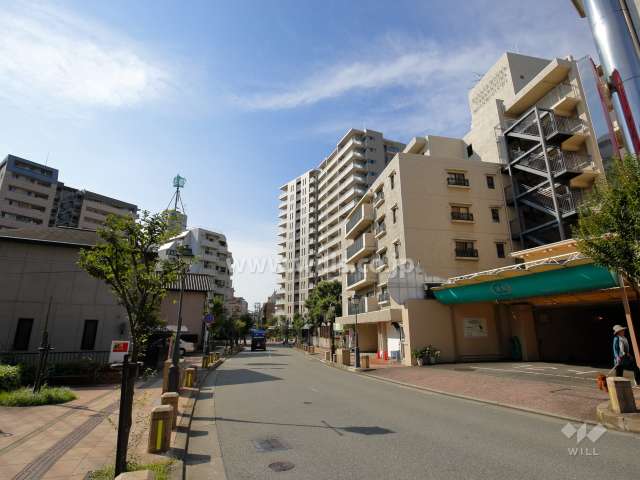 ブランズ宝塚梅野町の遠景。観光プロムナードに面しています。