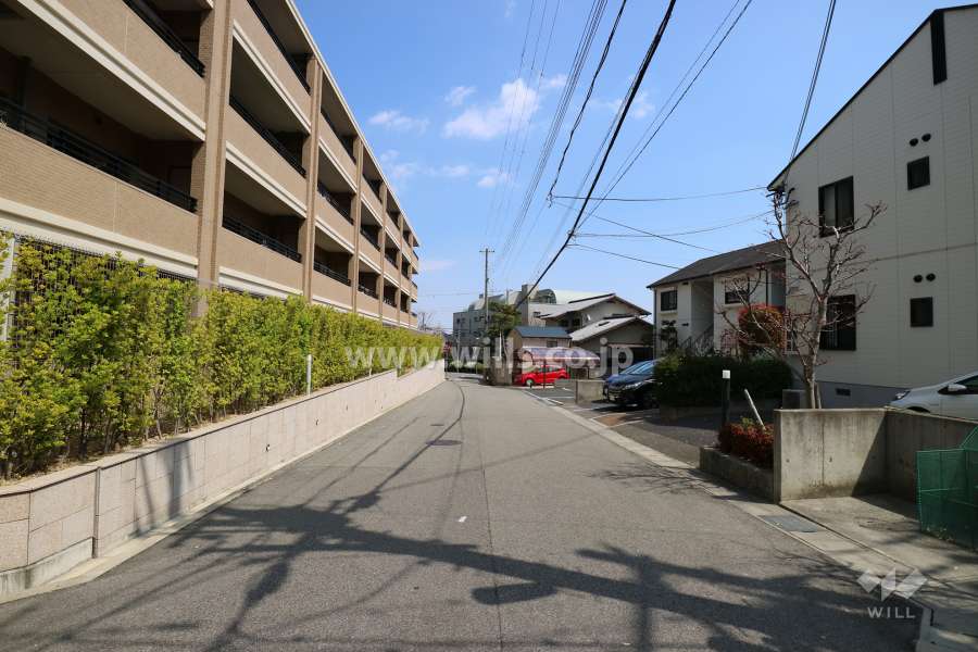 敷地南側の前面道路