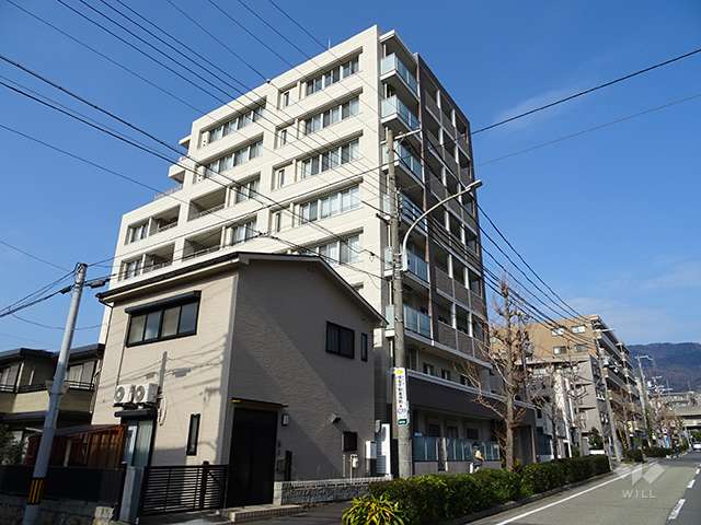 エヌヴィ御影中町レジデンスの外観（南東側から）